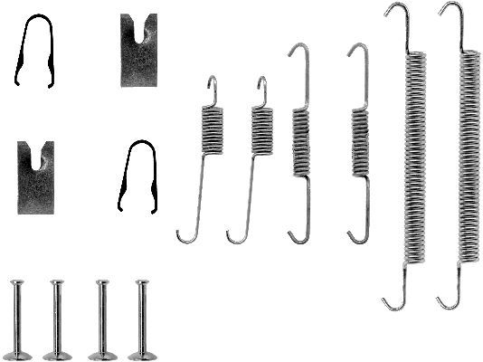 HELLA PAGID Tarvikesarja, jarrukengät 8DZ 355 200-471